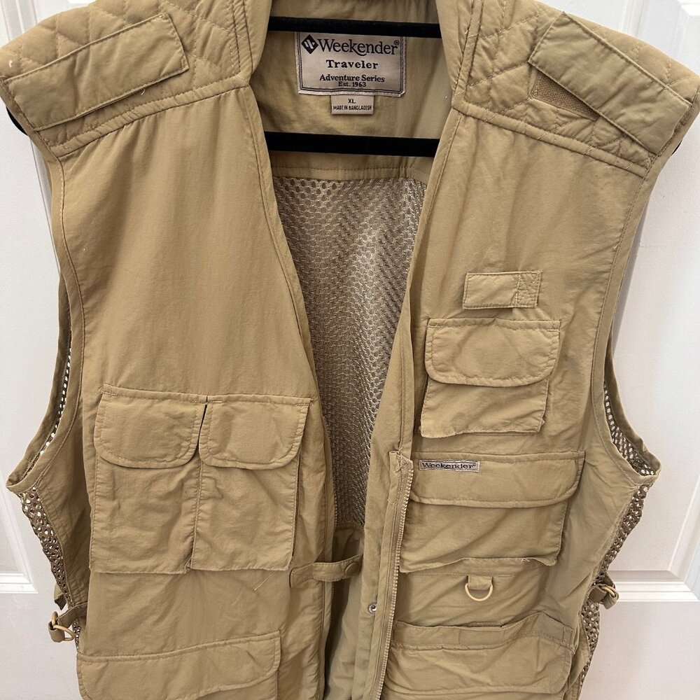 Safari Vest, Extra Large, Khaki